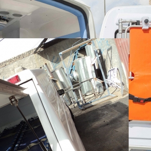 کابین و تجهیزات آمبولانس حمل بیمار و متوفی